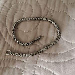 Trollbead foxtail sterling silver bracelet